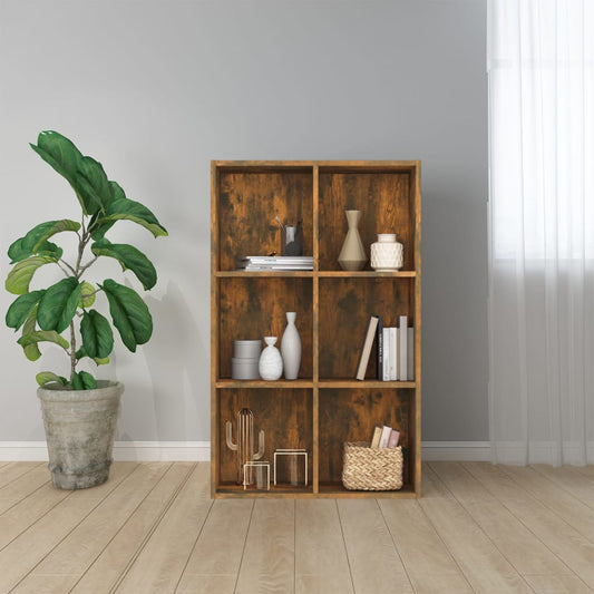 Bücherregal/Sideboard Räuchereiche 66x30x98 cm Holzwerkstoff - Pazzar.ch