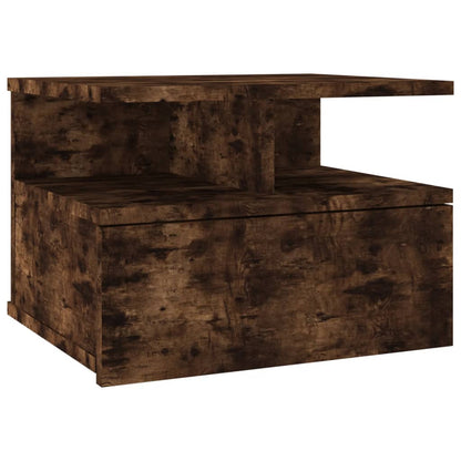 Nachttisch 2Stk. Hängend Räuchereiche 40x31x27 cm Holzwerkstoff - Pazzar.ch