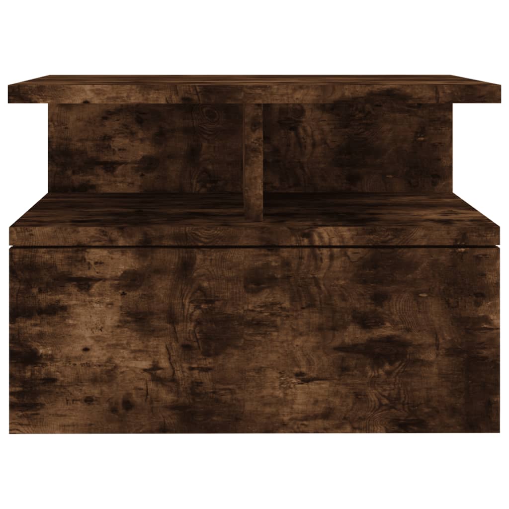 Nachttisch 2Stk. Hängend Räuchereiche 40x31x27 cm Holzwerkstoff - Pazzar.ch