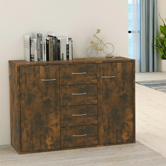 Sideboard Räuchereiche 88x30x65 cm Holzwerkstoff - Pazzar.ch