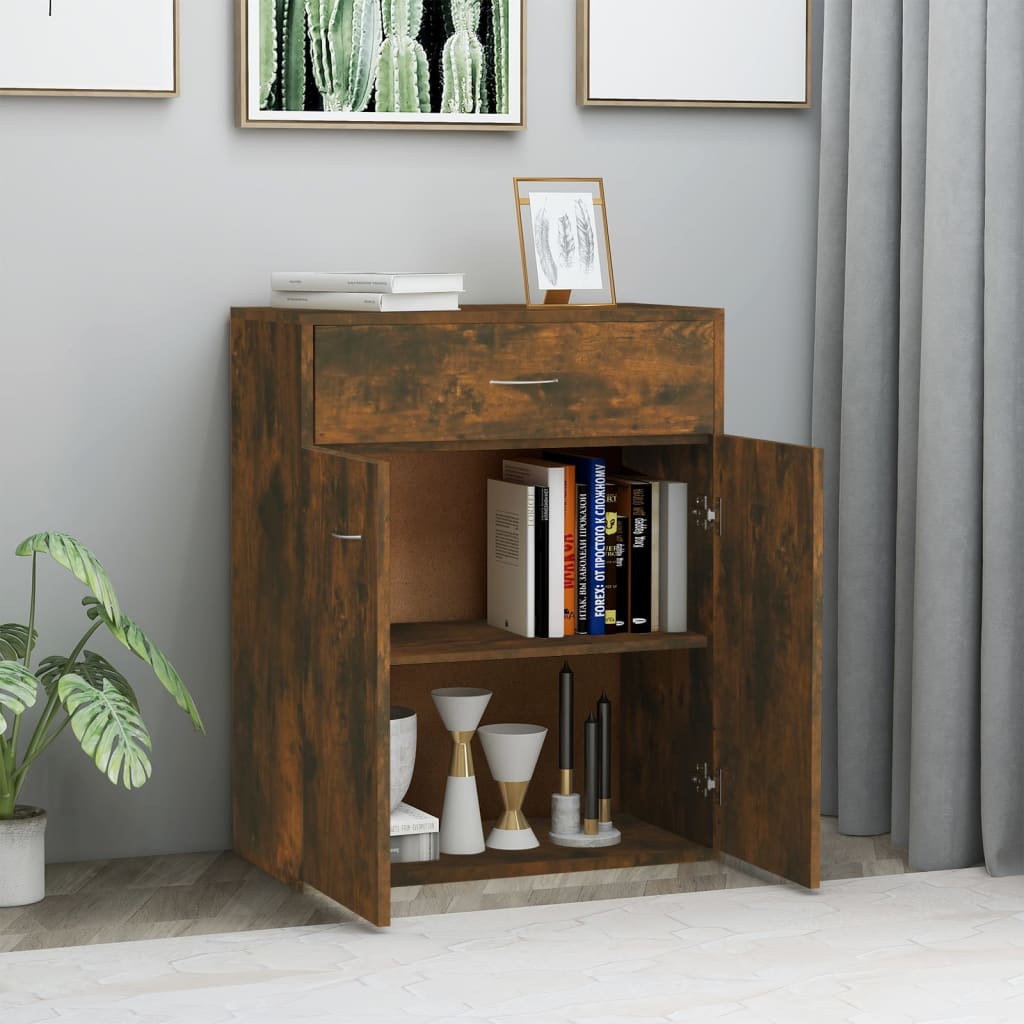 Sideboard Räuchereiche 60x30x75 cm Holzwerkstoff - Pazzar.ch