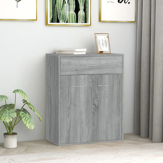 Sideboard Grau Sonoma 60x30x75 cm Holzwerkstoff - Pazzar.ch