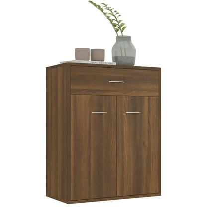 Sideboard Braun Eichen-Optik 60x30x75 cm Holzwerkstoff - Pazzar.ch