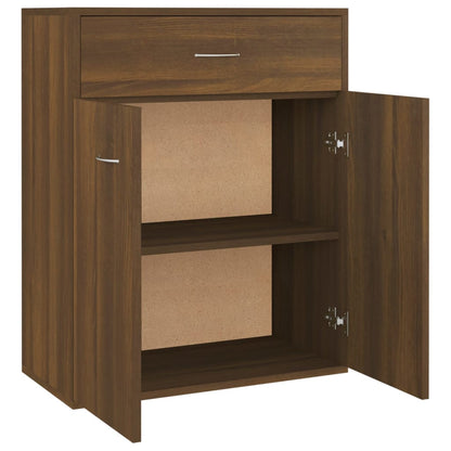 Sideboard Braun Eichen-Optik 60x30x75 cm Holzwerkstoff - Pazzar.ch