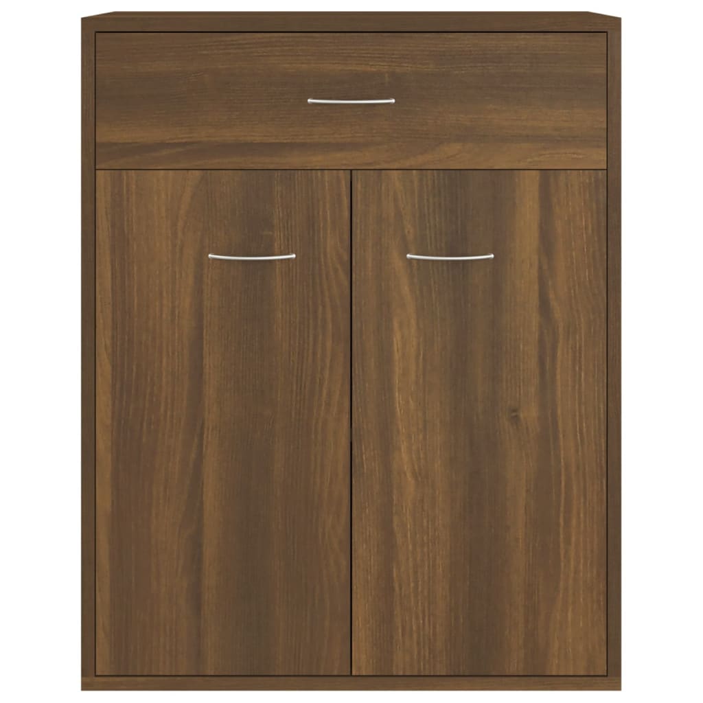 Sideboard Braun Eichen-Optik 60x30x75 cm Holzwerkstoff - Pazzar.ch