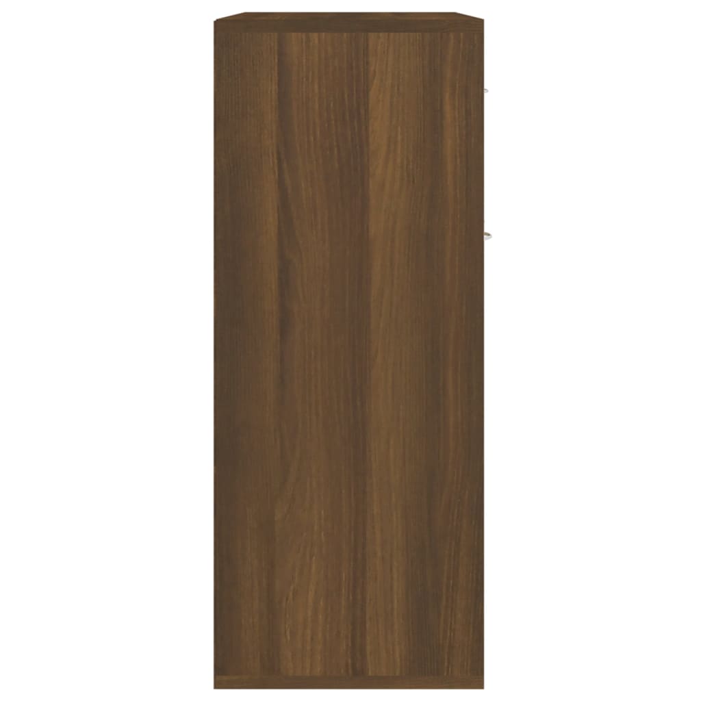 Sideboard Braun Eichen-Optik 60x30x75 cm Holzwerkstoff - Pazzar.ch