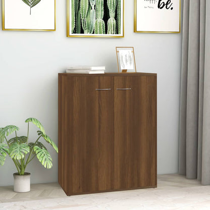 Sideboard Braun Eichen-Optik 60x30x75 cm Holzwerkstoff - Pazzar.ch