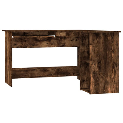 Eckschreibtisch Räuchereiche 120x140x75 cm Holzwerkstoff - Pazzar.ch