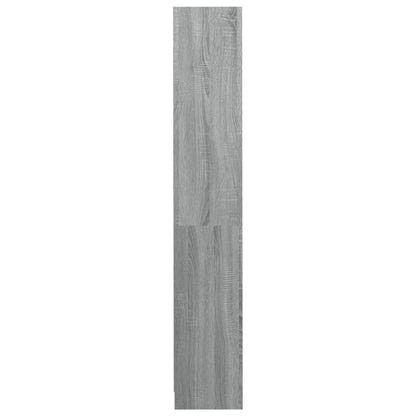 Bücherregal 4 Fächer Grau Sonoma 80x24x142 cm Holzwerkstoff - Pazzar.ch