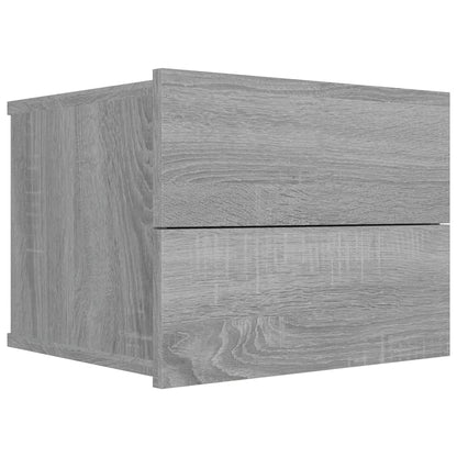 Nachttische 2 Stk. Grau Sonoma 40x30x30 cm Holzwerkstoff - Pazzar.ch