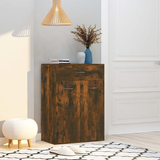 Schuhschrank Räuchereiche 60x35x84 cm Holzwerkstoff - Pazzar.ch