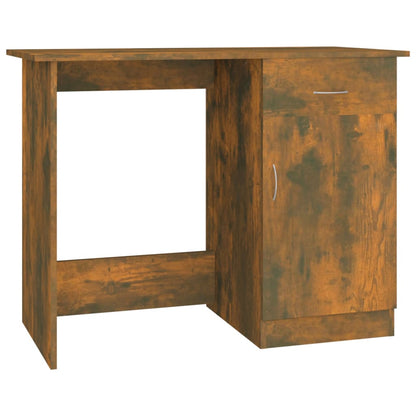 Schreibtisch Räuchereiche 100x50x76 cm Holzwerkstoff - Pazzar.ch