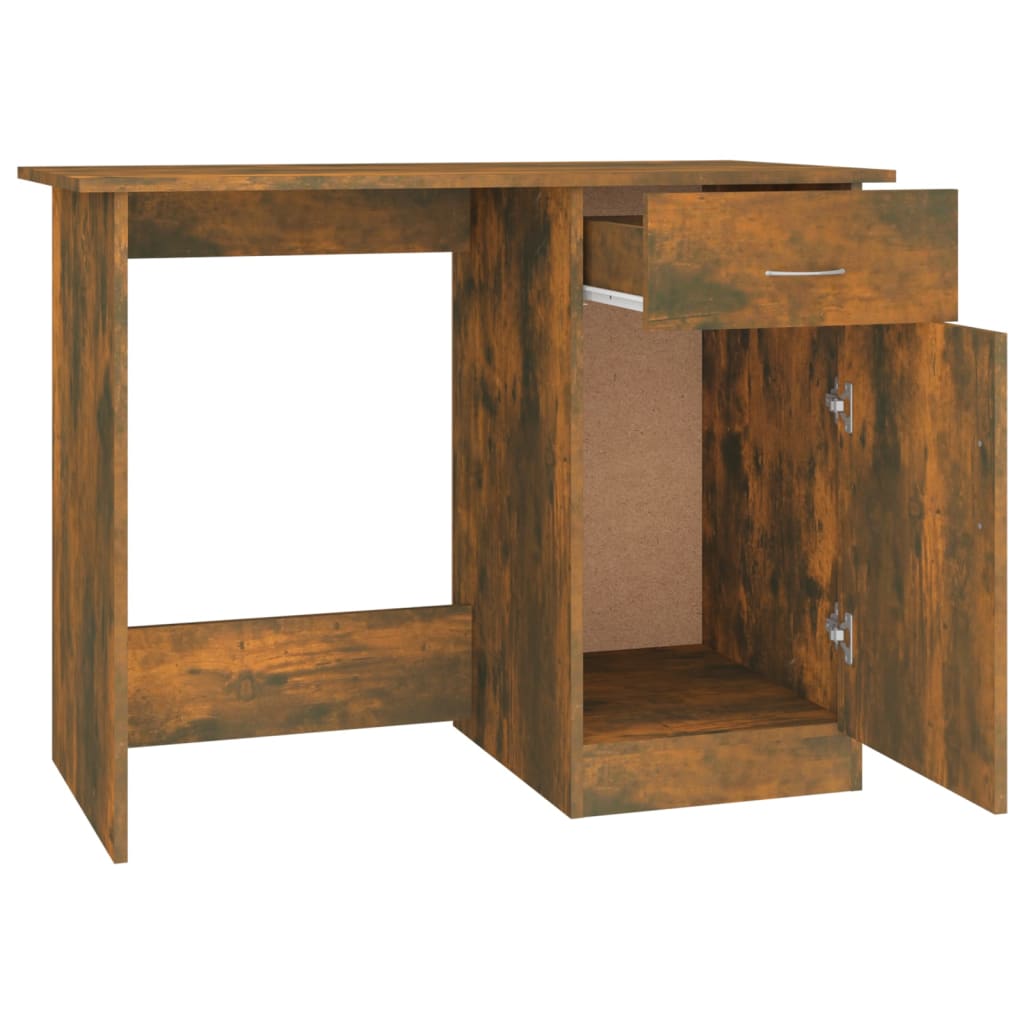 Schreibtisch Räuchereiche 100x50x76 cm Holzwerkstoff - Pazzar.ch