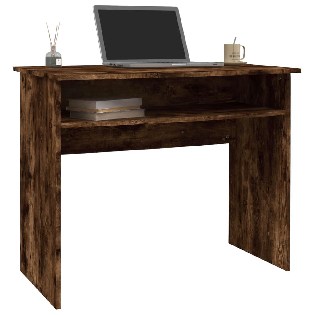 Schreibtisch Räuchereiche 90x50x74 cm Holzwerkstoff - Pazzar.ch