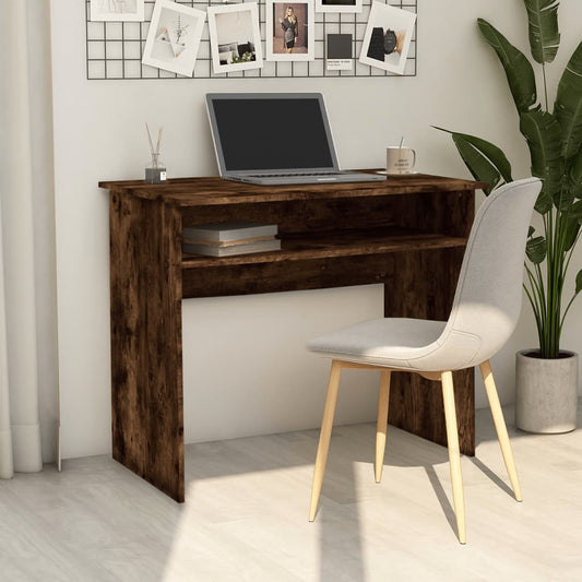 Schreibtisch Räuchereiche 90x50x74 cm Holzwerkstoff - Pazzar.ch