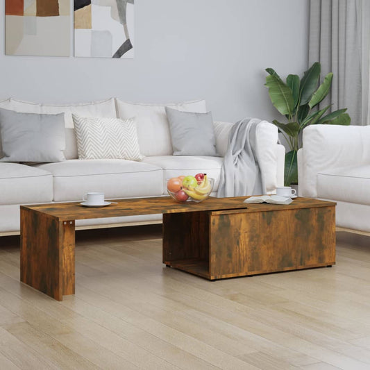 Couchtisch Räuchereiche 150x50x35 cm Holzwerkstoff - Pazzar.ch