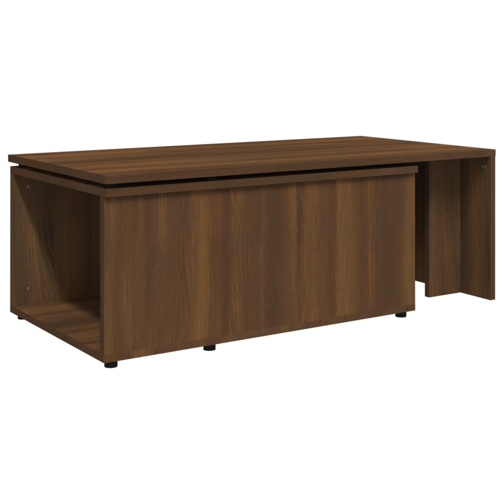 Couchtisch Braun Eichen-Optik 150x50x35 cm Holzwerkstoff - Pazzar.ch