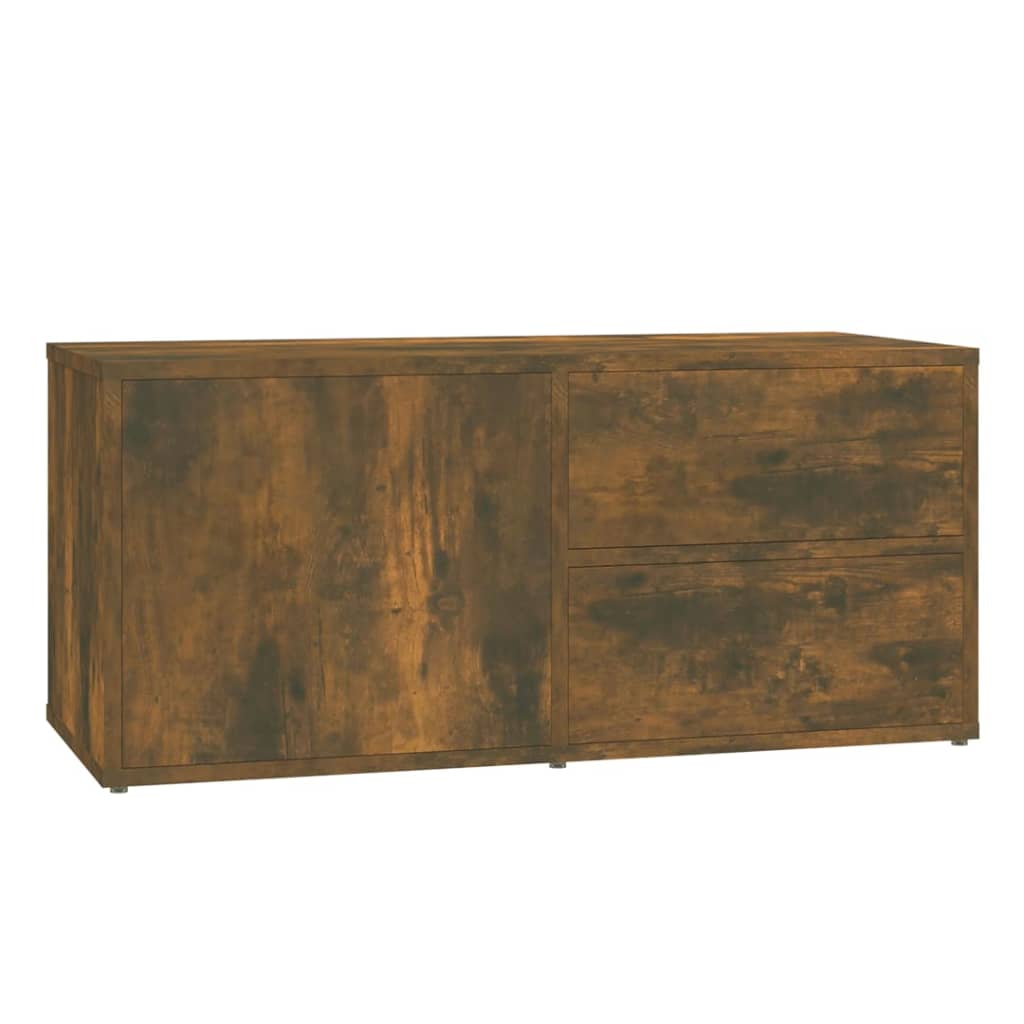 TV-Schrank Räuchereiche 80x34x36 cm Holzwerkstoff - Pazzar.ch