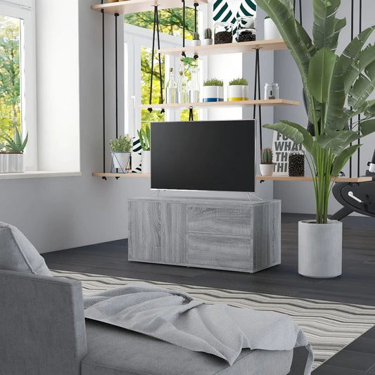 TV-Schrank Grau Sonoma 80x34x36 cm Holzwerkstoff - Pazzar.ch
