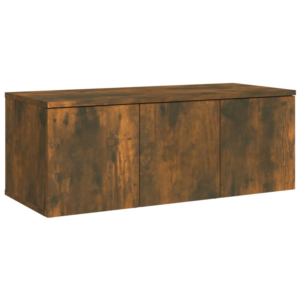 TV-Schrank Räuchereiche 80x34x30 cm Holzwerkstoff - Pazzar.ch