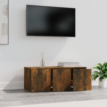 TV-Schrank Räuchereiche 80x34x30 cm Holzwerkstoff - Pazzar.ch