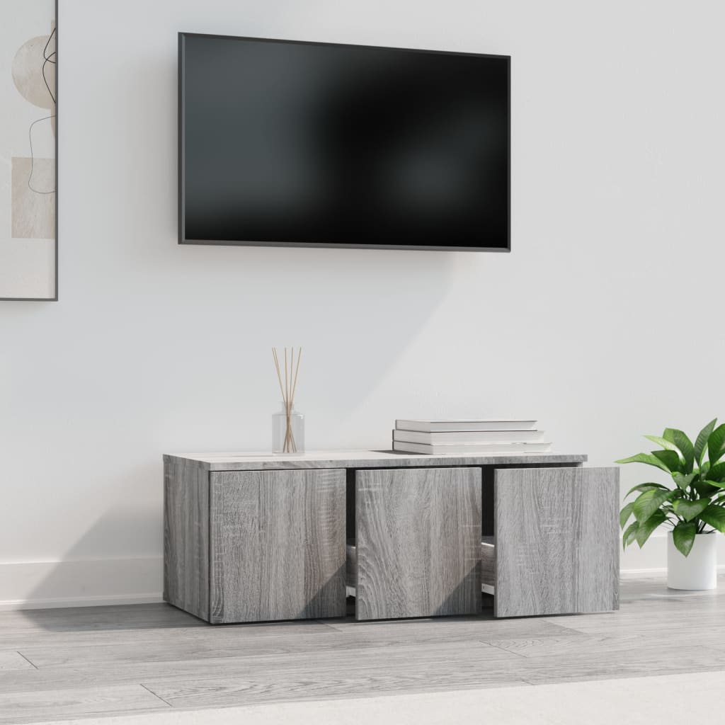 TV-Schrank Grau Sonoma 80x34x30 cm Holzwerkstoff - Pazzar.ch