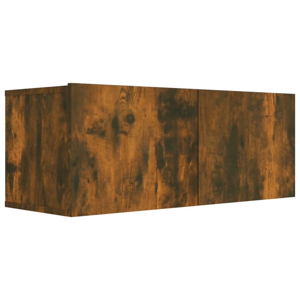 TV-Schrank Räuchereiche 80x30x30 cm Holzwerkstoff - Pazzar.ch