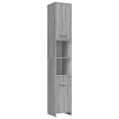 Badezimmerschrank Grau Sonoma 30x30x183,5 cm Holzwerkstoff - Pazzar.ch