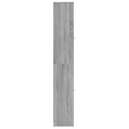 Badezimmerschrank Grau Sonoma 30x30x183,5 cm Holzwerkstoff - Pazzar.ch