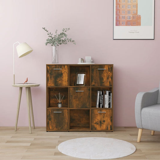 Bücherregal Räuchereiche 90x30x90 cm Holzwerkstoff - Pazzar.ch