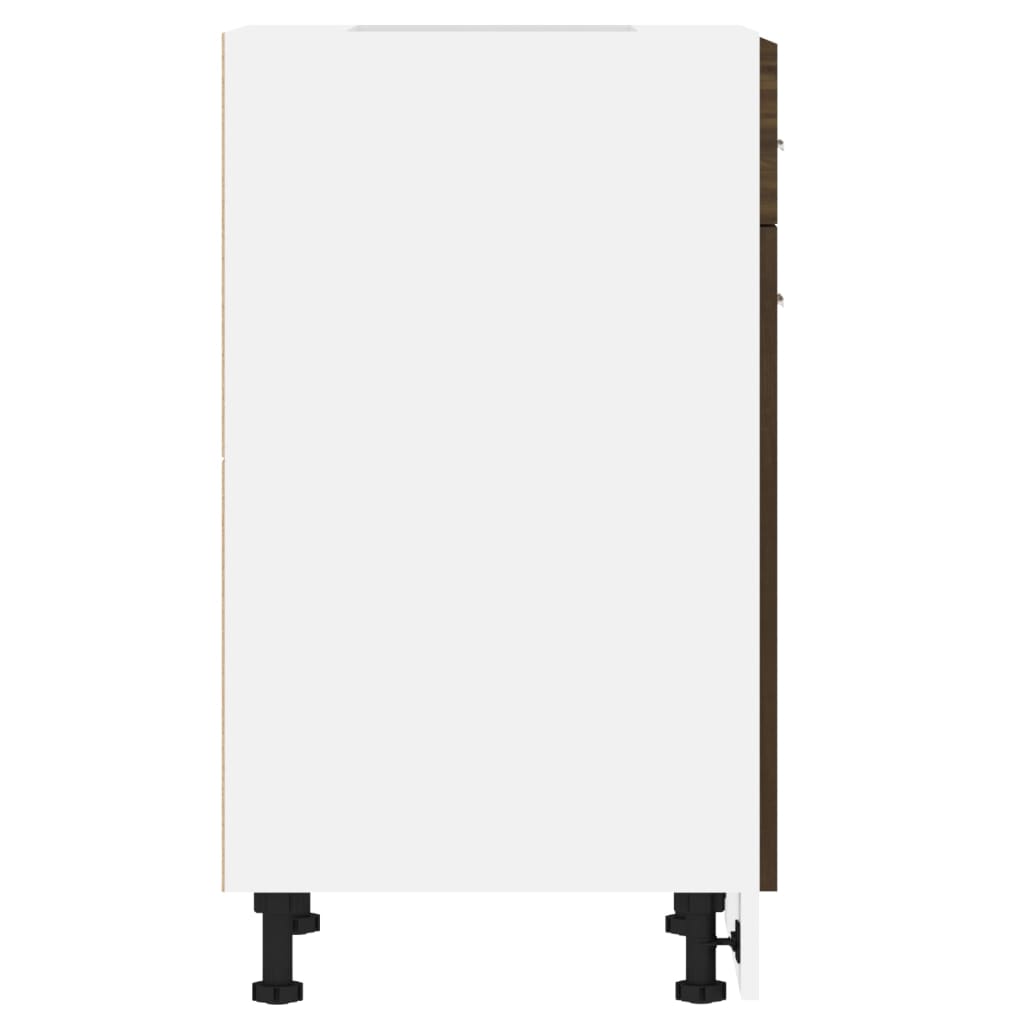 Unterschrank mit Schublade Braun Eiche-Optik 50x46x81,5 cm - Pazzar.ch
