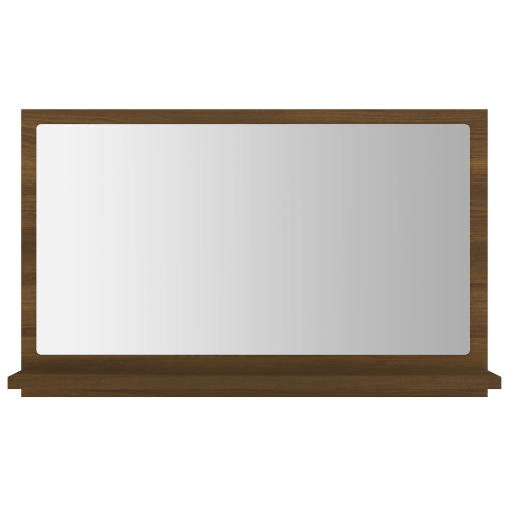 Badspiegel Braun Eichen-Optik 60x10,5x37 cm Holzwerkstoff - Pazzar.ch