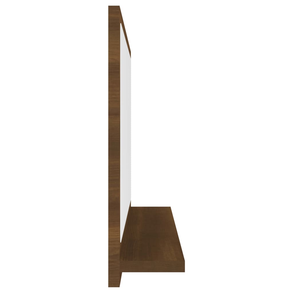 Badspiegel Braun Eichen-Optik 60x10,5x37 cm Holzwerkstoff - Pazzar.ch