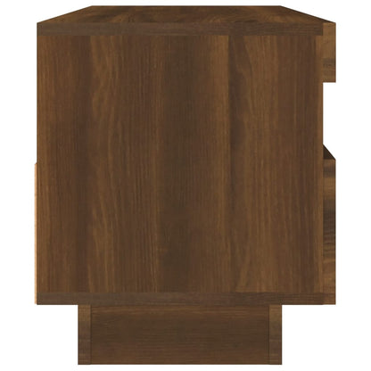 TV-Schrank mit LED-Leuchten Braun Eichen-Optik 100x35x40 cm - Pazzar.ch