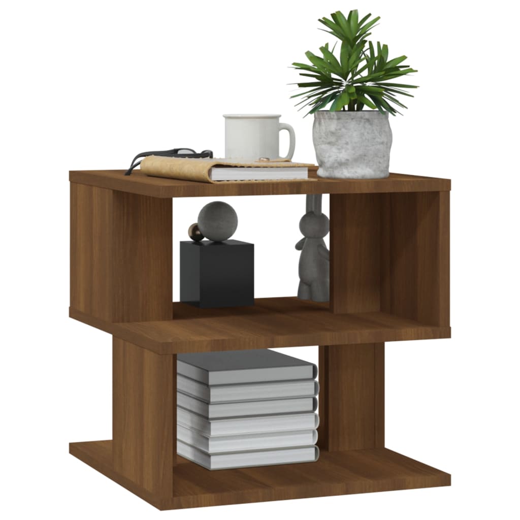 Beistelltisch Braun Eichen-Optik 40x40x40 cm Holzwerkstoff - Pazzar.ch