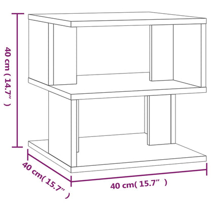 Beistelltisch Braun Eichen-Optik 40x40x40 cm Holzwerkstoff - Pazzar.ch