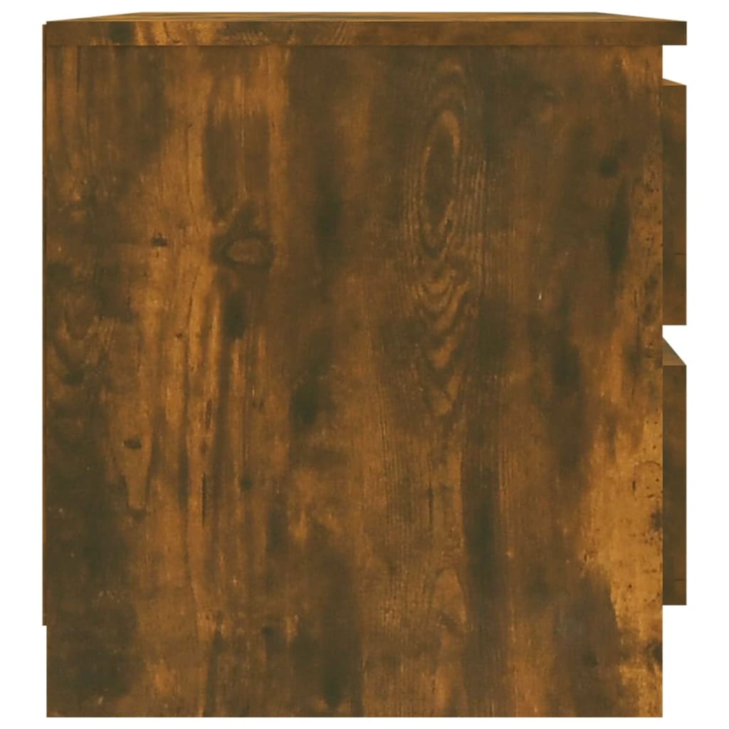 Nachttische 2 Stk. Räuchereiche 50x39x43,5 cm Holzwerkstoff - Pazzar.ch