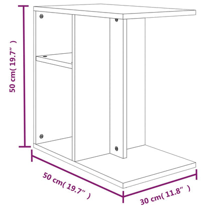 Beistelltisch Grau Sonoma 50x30x50 cm Holzwerkstoff - Pazzar.ch