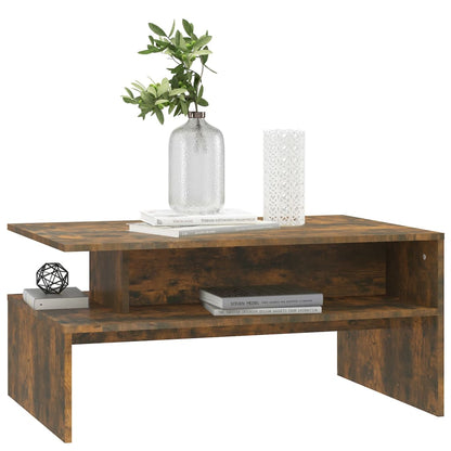 Couchtisch Räuchereiche 90x60x42,5 cm Holzwerkstoff - Pazzar.ch