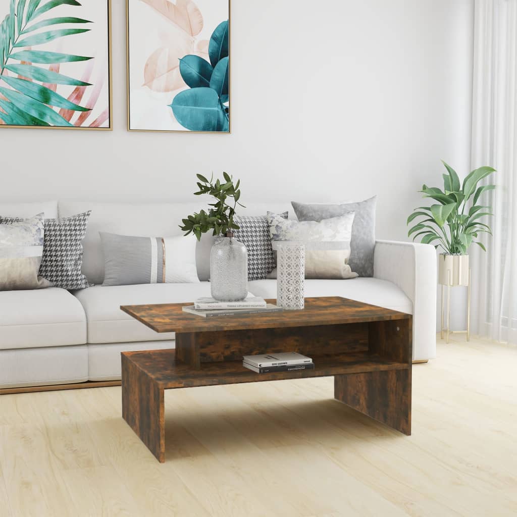 Couchtisch Räuchereiche 90x60x42,5 cm Holzwerkstoff - Pazzar.ch