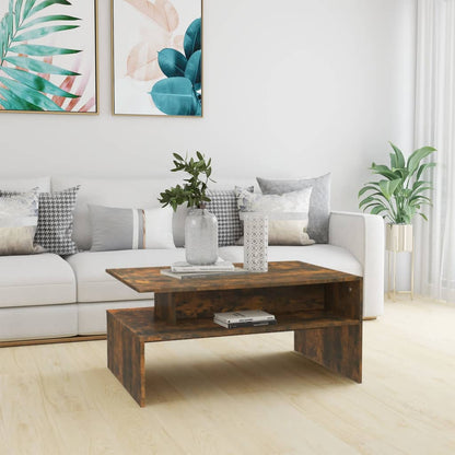 Couchtisch Räuchereiche 90x60x42,5 cm Holzwerkstoff - Pazzar.ch