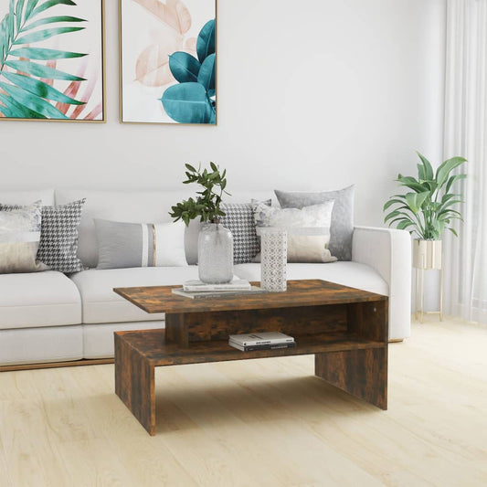 Couchtisch Räuchereiche 90x60x42,5 cm Holzwerkstoff - Pazzar.ch