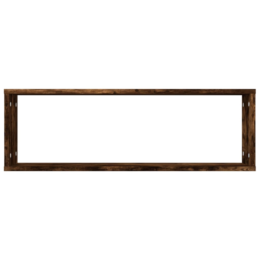 Wandregale 4 Stk. Räuchereiche 80x15x26,5 cm Holzwerkstoff - Pazzar.ch