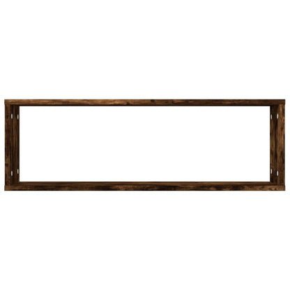 Wandregale 4 Stk. Räuchereiche 80x15x26,5 cm Holzwerkstoff - Pazzar.ch