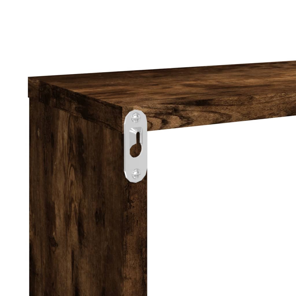 Wandregale 4 Stk. Räuchereiche 80x15x26,5 cm Holzwerkstoff - Pazzar.ch