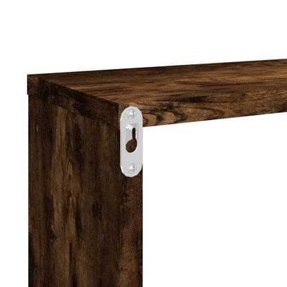Wandregale 4 Stk. Räuchereiche 80x15x26,5 cm Holzwerkstoff - Pazzar.ch