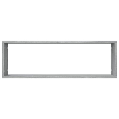 Wandregale 2 Stk. Grau Sonoma 80x15x26,5 cm Holzwerkstoff - Pazzar.ch