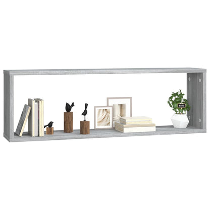 Wandregale 4 Stk. Grau Sonoma 80x15x26,5 cm Holzwerkstoff - Pazzar.ch