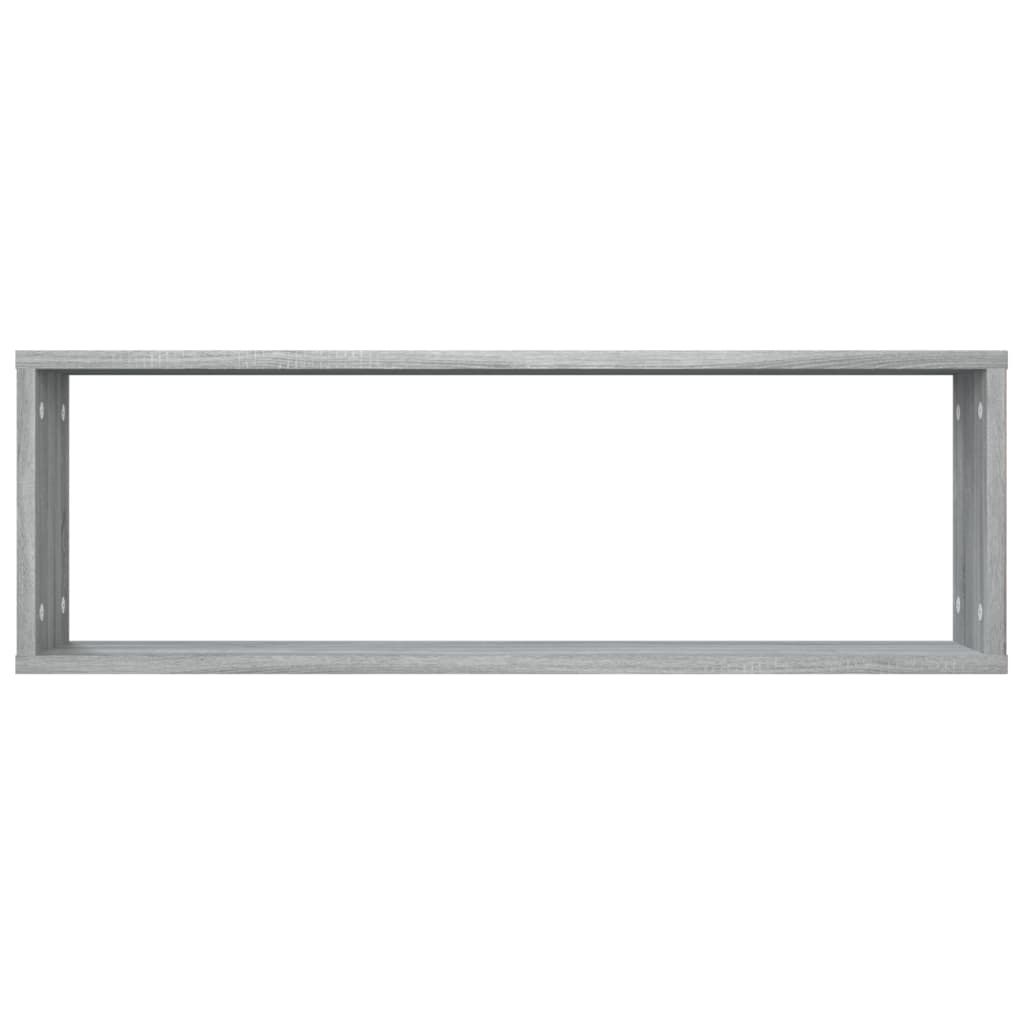 Wandregale 4 Stk. Grau Sonoma 80x15x26,5 cm Holzwerkstoff - Pazzar.ch