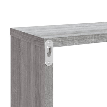 Wandregale 4 Stk. Grau Sonoma 80x15x26,5 cm Holzwerkstoff - Pazzar.ch